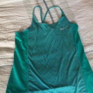 Nike Green Athletic Tank Top